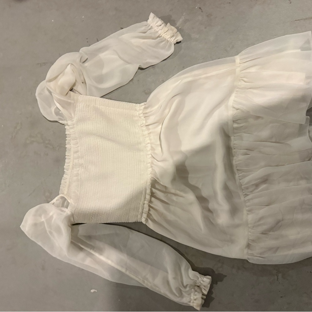 Elegant White Women's dress